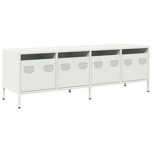 vidaXL Mobile TV Bianco 135x39x43,5 cm in Acciaio Laminato a Freddo