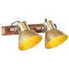 vidaXL Lampada da Parete in Stile Industriale Ottone 45x25 cm E27