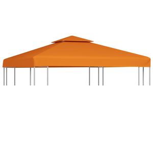 vidaXL Telo di Ricambio per Gazebo 310g/m&sup2; Arancione 3x3m
