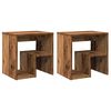 vidaXL Comodini Legno Antico 2 pz 40x30x40 cm in Legno Multistrato