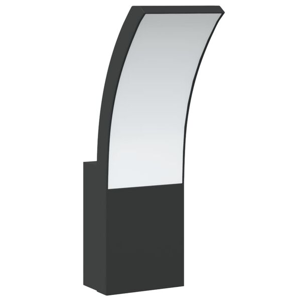 vidaXL Applique per Esterni con LED 2 pz Nere Alluminio Pressofuso