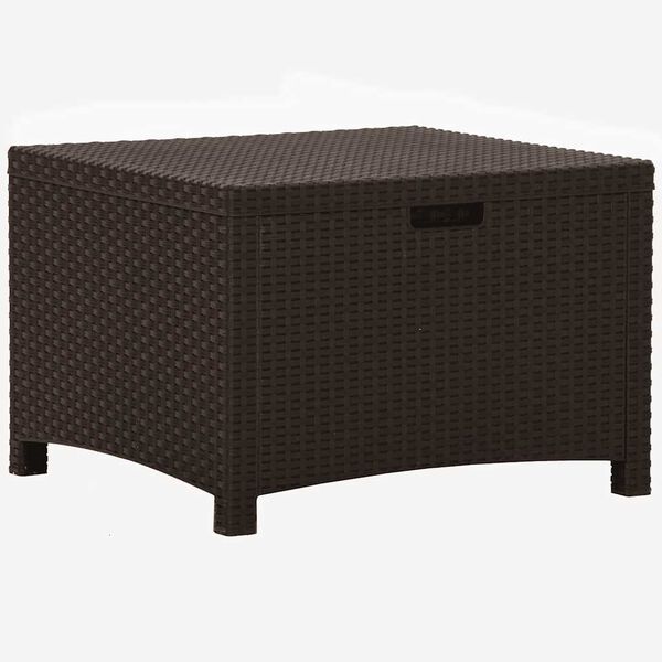 vidaXL Baule da Giardino 60x54x41 cm in Rattan PP Marrone