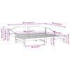 vidaXL Divano Letto con Letto Estraibile 80x200cm Legno Massello Pino