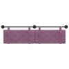 vidaXL Testata appesa Montaggio a parete Viola 170 x 55 x 5 cm Velluto