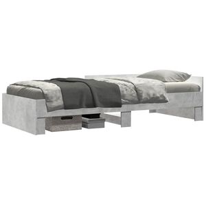 vidaXL Struttura letto con testata Grigio Cemento 80 x 200 cm
