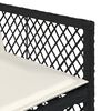 vidaXL Set da Pranzo da Giardino 11 pz con Cuscini in Polyrattan Nero