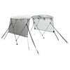 vidaXL Bimini di Prua Pareti Laterali Rete 3 Archi 183x(185-198)x137cm