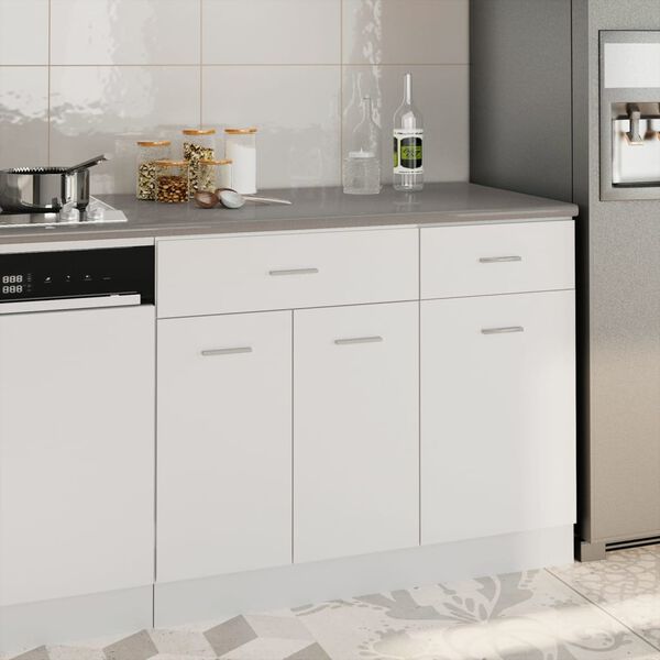 vidaXL Piano da Cucina Grigio 100x60x2,8 cm in Legno Multistrato