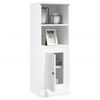 vidaXL Credenza Bianco Lucido 36x35,5x103,5 cm in Legno Multistrato