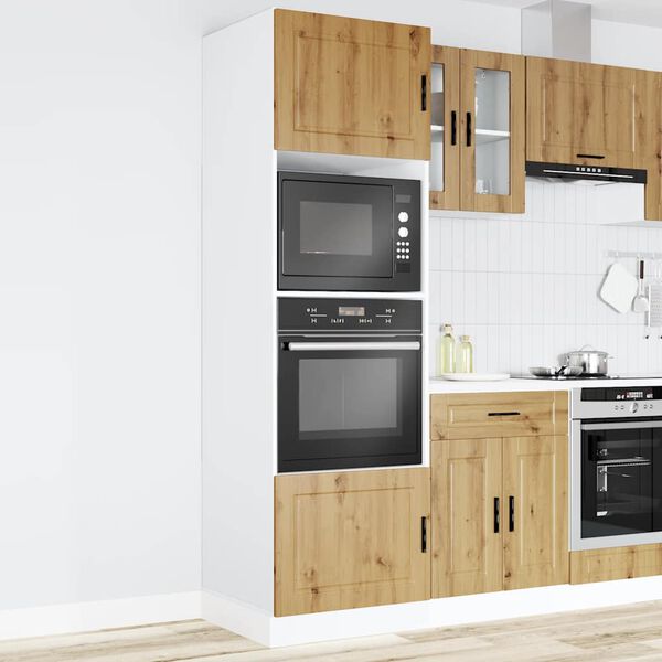 vidaXL Armadi Forno 2 pz Porto Rovere Artigianale in Legno Multistrato