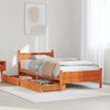 vidaXL Letto senza Materasso Marrone Cera 75x190 cm in Legno di Pino