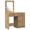 vidaXL Tavolo da Trucco 2 pcs Marrone 50 x 41 x 135 cm
