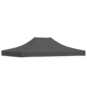 vidaXL Tetto per Tendone per Feste 4x3 m Antracite 270 g/m&sup2;
