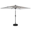 vidaXL Parasol da giardino con luci LED e base 200 x 300 cm Poliestere