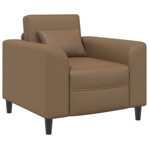 vidaXL Poltrona Cappuccino Similpelle
