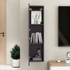 vidaXL Mobile Porta TV Grigio Lucido 30,5x30x110 cm Legno Multistrato