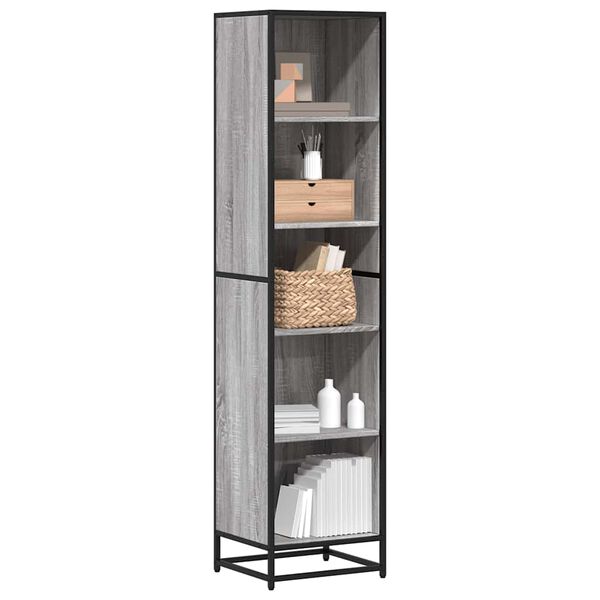 vidaXL Libreria Grigio Sonoma 40x35x170,5 cm in Legno Multistrato