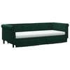 vidaXL Divano Letto Estraibile Cassetti Verde Scuro 80x200cm Velluto