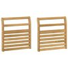 vidaXL Modulo Braccioli 2 pcs Bianco 58,5 x 8 x 60 cm