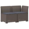 vidaXL Divano da Giardino a 2 Posti con Cuscini Aspetto Rattan PP