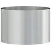 vidaXL Anello per vaso Argento 30 x 30 x 20 cm Acciaio zincato