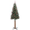 vidaXL Albero di Natale snodato con 300 LED Verde e Bianco 210 cm
