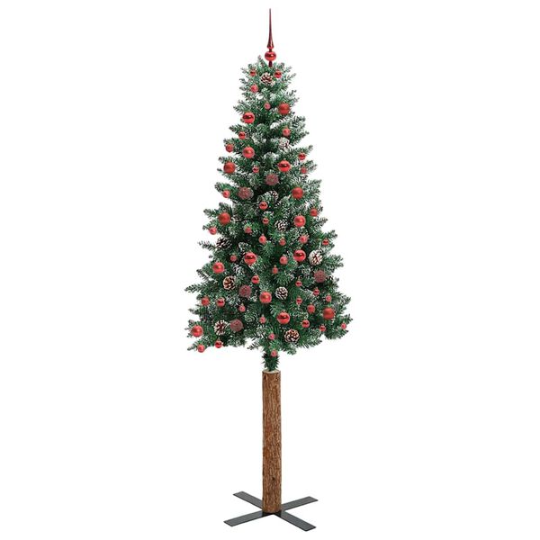vidaXL Albero di Natale snodato con 300 LED Verde e Bianco 210 cm