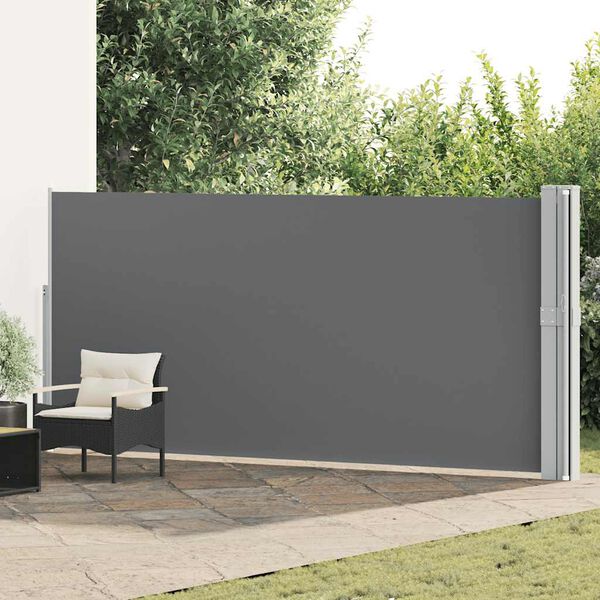 vidaXL Tenda Laterale Retrattile per Patio 170x1200 cm Antracite