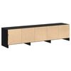 vidaXL Mobile TV Rovere Nero 165 x 34 x 40 cm Legno multistrato
