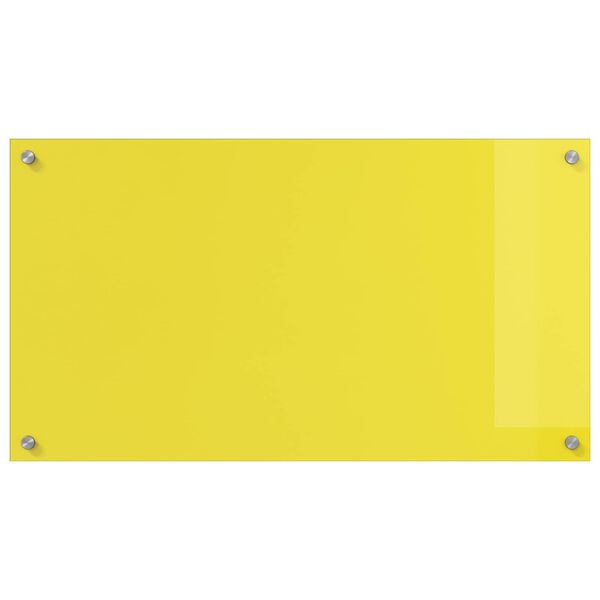 vidaXL Rivestimento da Cucina Giallo 90 x 50 x 0,6 cm vetro temperato