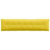 vidaXL Cuscino per Schiena Giallo Chiaro 140 x 19 x 50 cm Tessuto