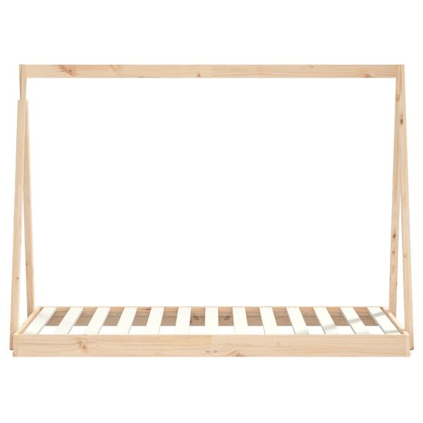 vidaXL Giroletto per Bambini 80x160 cm in Legno Massello di Pino