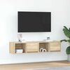 vidaXL Mobili TV 2 pz Rovere Sonoma 60x31x25,5 cm in Legno Multistrato