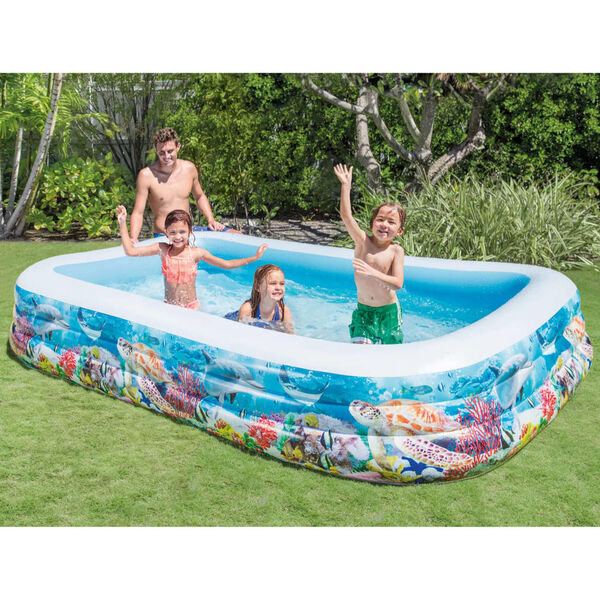 Intex Piscina per Famiglia Swim Center 305x183x56 cm Design Marino