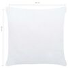 vidaXL Imbottitura per Cuscini 4 pz 60x60 cm Bianco