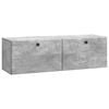vidaXL Mobile Porta TV da Muro 98 x 31 x 30 cm Grigio Cemento