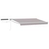 vidaXL Tettuccio Elettrico Retrattile Grigio chiaro e bianco 2,5 x 2 m