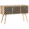 vidaXL Credenza 118x35x75 cm in Legno Massello di Mango