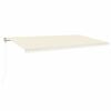 vidaXL Tenda da Sole Retrattile Automatica 600x350 cm Crema