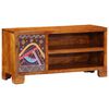 vidaXL Mobile Porta TV Multicolore 90x30x45 Legno Massello di Acacia
