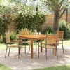 vidaXL Set da Pranzo per Giardino 5 pcs Grigio Poly Rattan