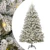 vidaXL Albero di Natale artificiale con 300 LED Verde e Bianco 270 cm