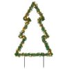 vidaXL Decorazione Luminosa Natale Picchetti Terra Albero 115LED 90cm