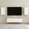 vidaXL Mobile TV Bianco Rovere Sonoma 30,5x30x60 cm Legno Multistrato