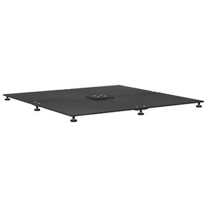 vidaXL Base per ombrellone 52 kg Nero Acciaio Quadrato Regolabile