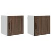 vidaXL Armadietto a muro PORTO 2 pcs Rovere Marrone 40 x 31 x 40 cm