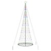 vidaXL Albero di Natale LED Multicolore 400 cm Metallo