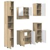 vidaXL Set di mobili per il bagno 5 pz Rovere Sonoma 61 x 35 x 64 cm
