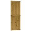 vidaXL Porta del fienile Corona Marrone Miele 70 x 210 cm