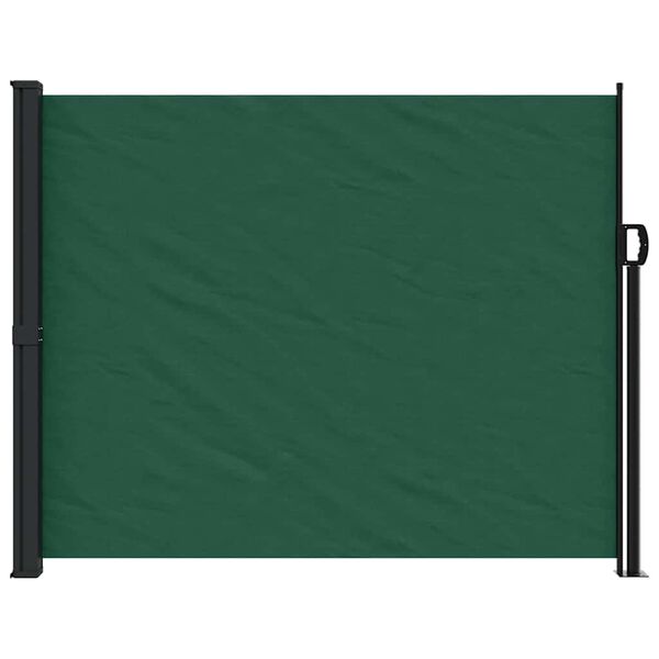vidaXL Tenda Laterale Retrattile Verde Scuro 170x300 cm